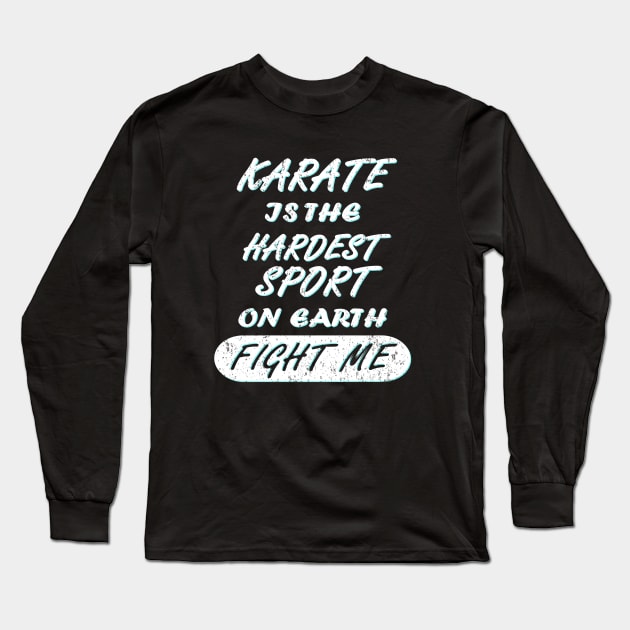 Karate Girls Women Taekwondo Gift Long Sleeve T-Shirt by FindYourFavouriteDesign